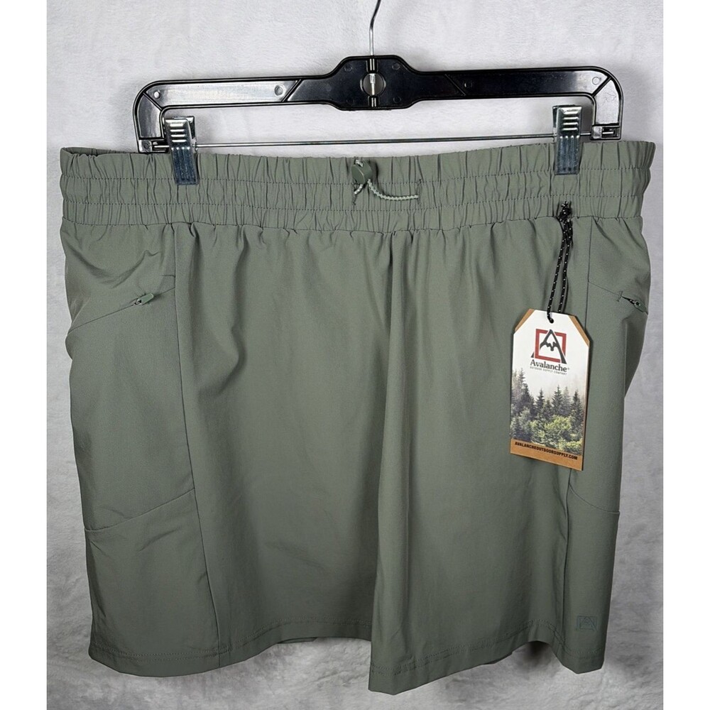 Avalanche Women's Skort UPF 30+ Active Elastic Waist Green Size XL NEW